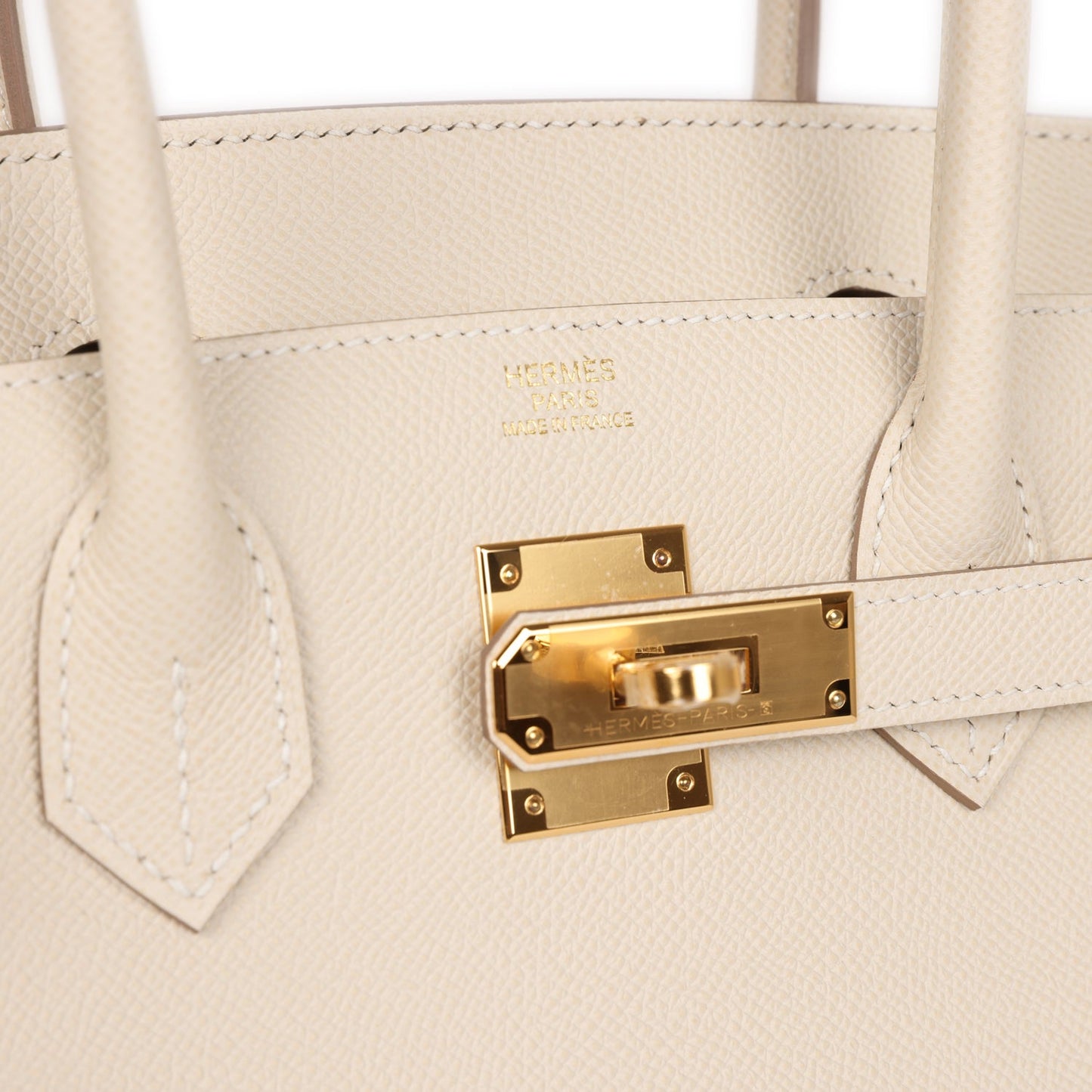 Hermes Birkin Sellier 30 Craie Epsom Gold Hardware