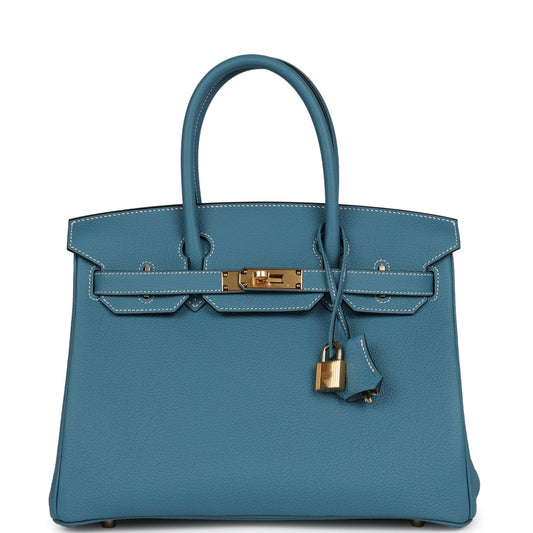 Hermes Birkin 30 Blue Jean Togo Gold Hardware. Payment 2 for MH