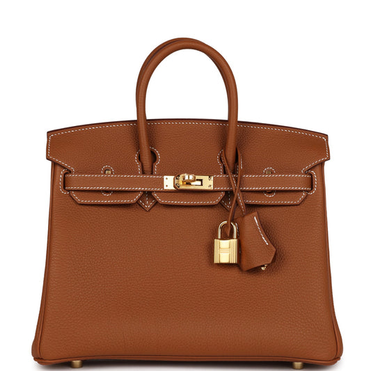 Hermes Birkin 25 Gold Togo Gold Hardware