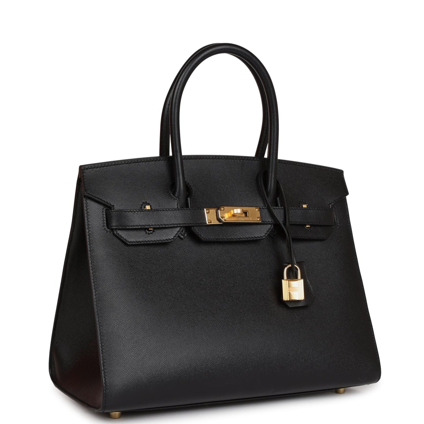 Hermes Birkin Sellier 30 Black Veau Madame Gold Hardware