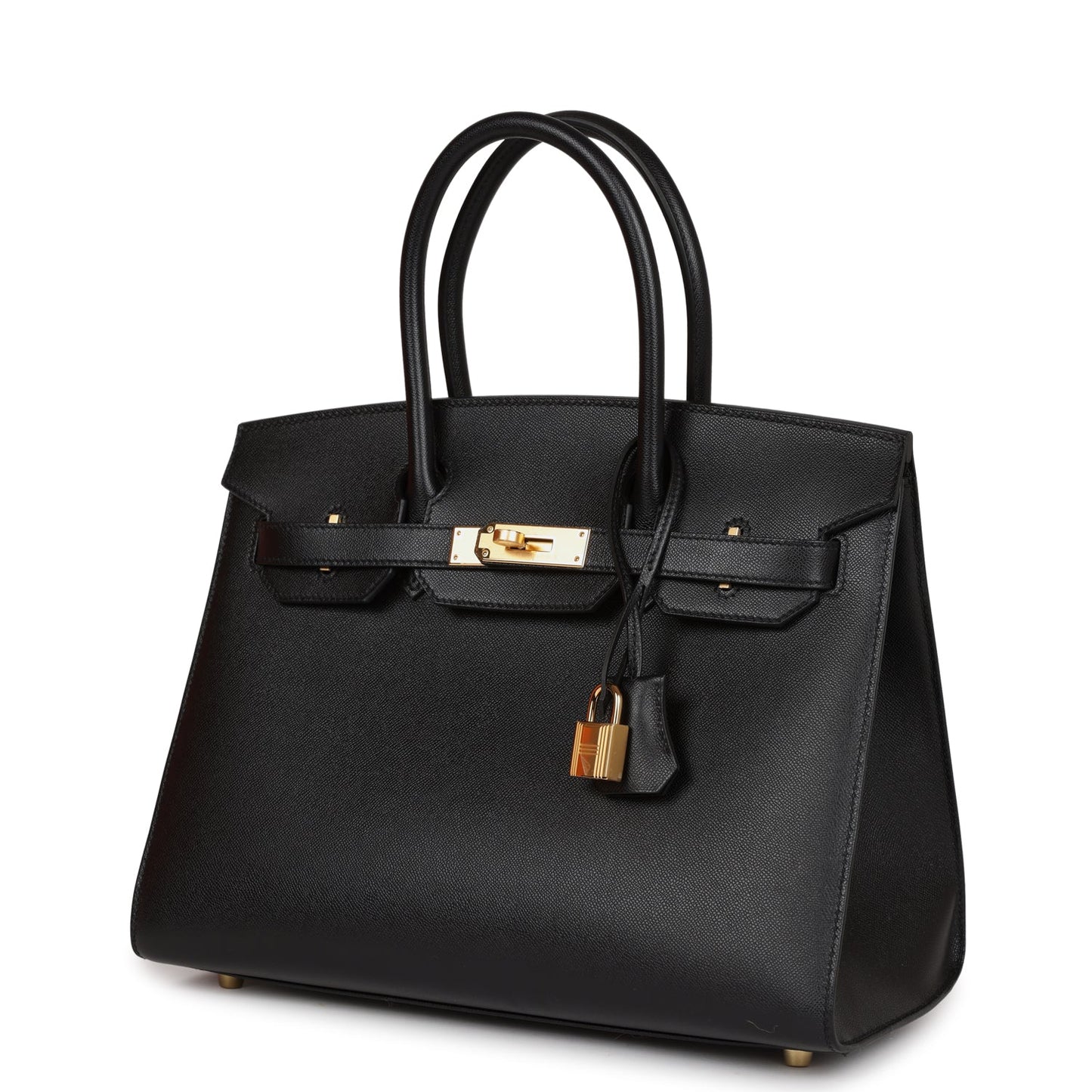 Hermes Birkin Sellier 30 Black Veau Madame Gold Hardware