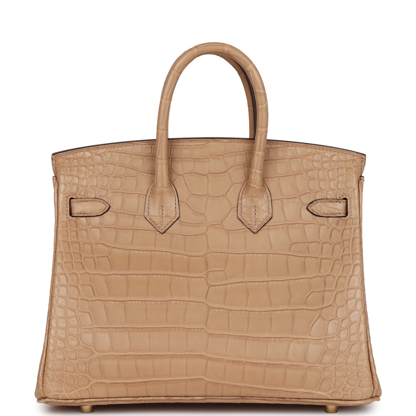 Hermes Birkin 25 Chai Matte Alligator Gold Hardware