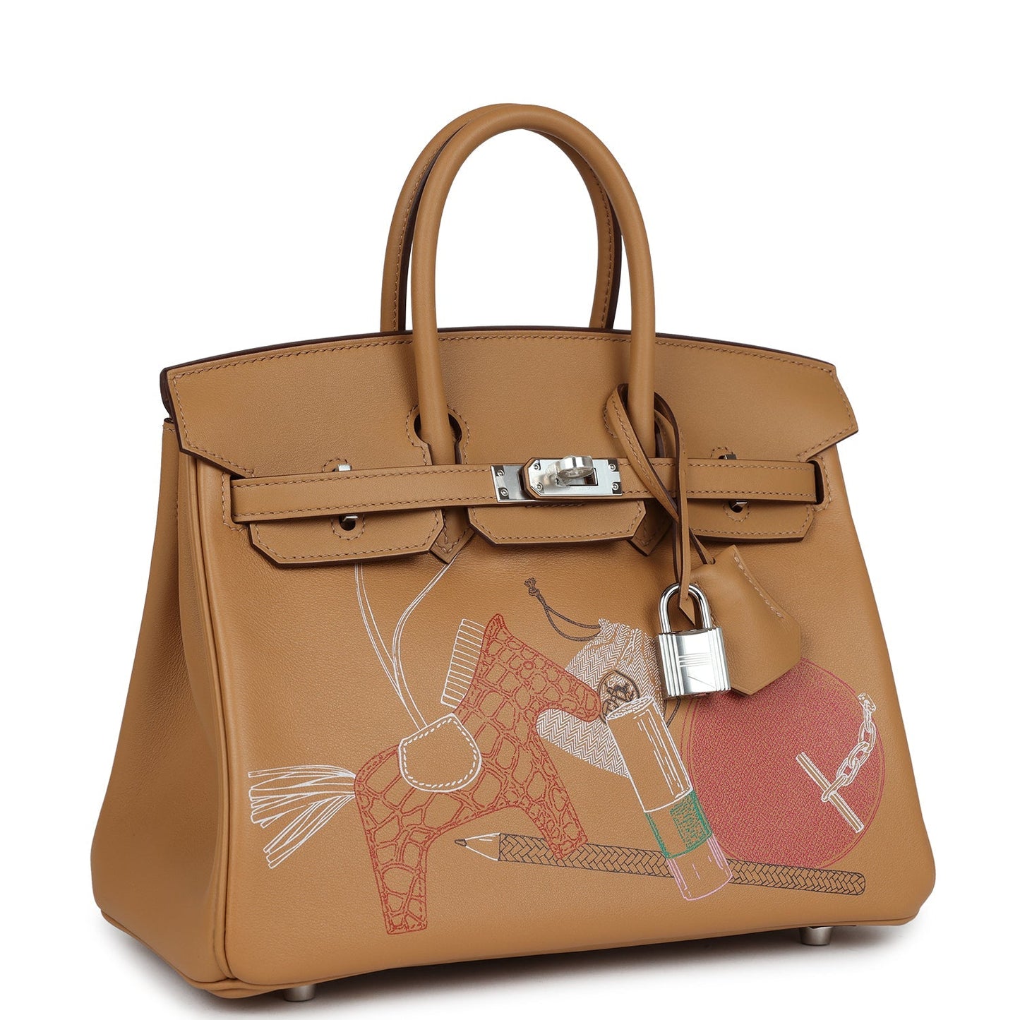 Hermes Birkin 25 In & Out Biscuit Swift Palladium Hardware - Bob Flawless Skincare 