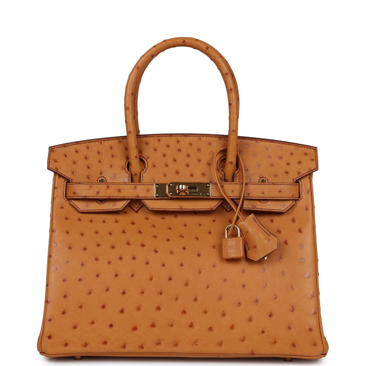 Hermes Birkin 30 Gold Ostrich Gold Hardware