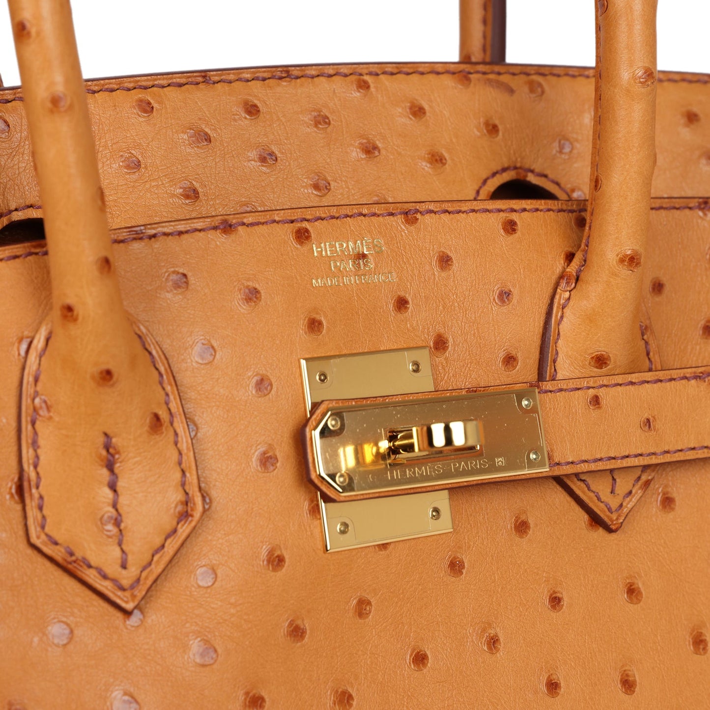 Hermes Birkin 30 Gold Ostrich Gold Hardware