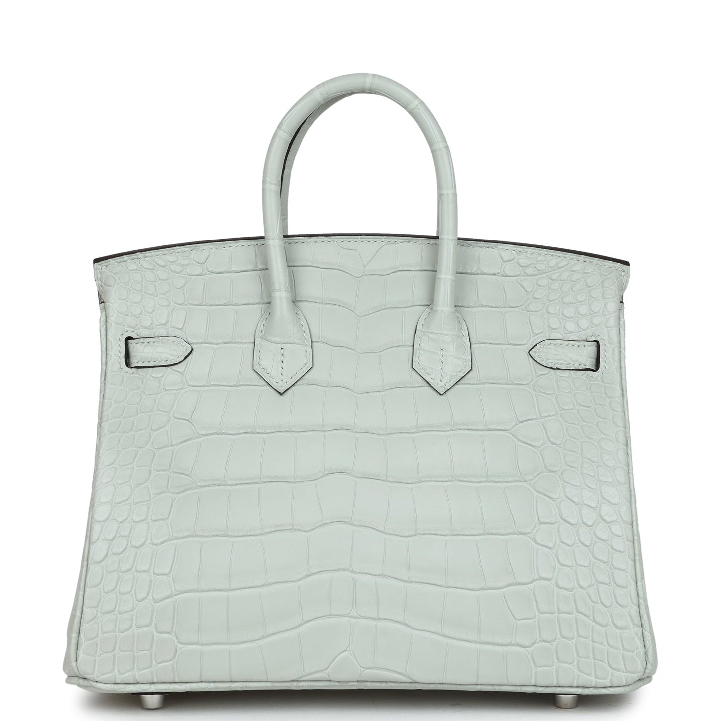 Hermes Birkin 25 Gris Neve Matte Alligator Palladium Hardware