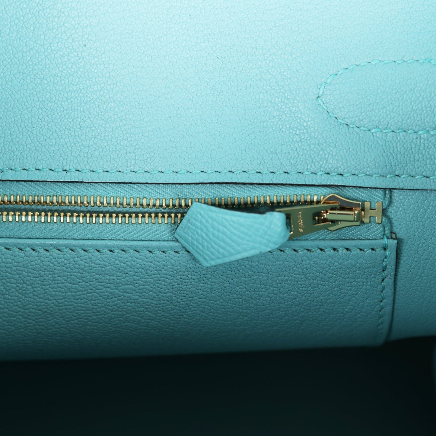 Hermes Birkin 30 Bleu Atoll Epsom Gold Hardware