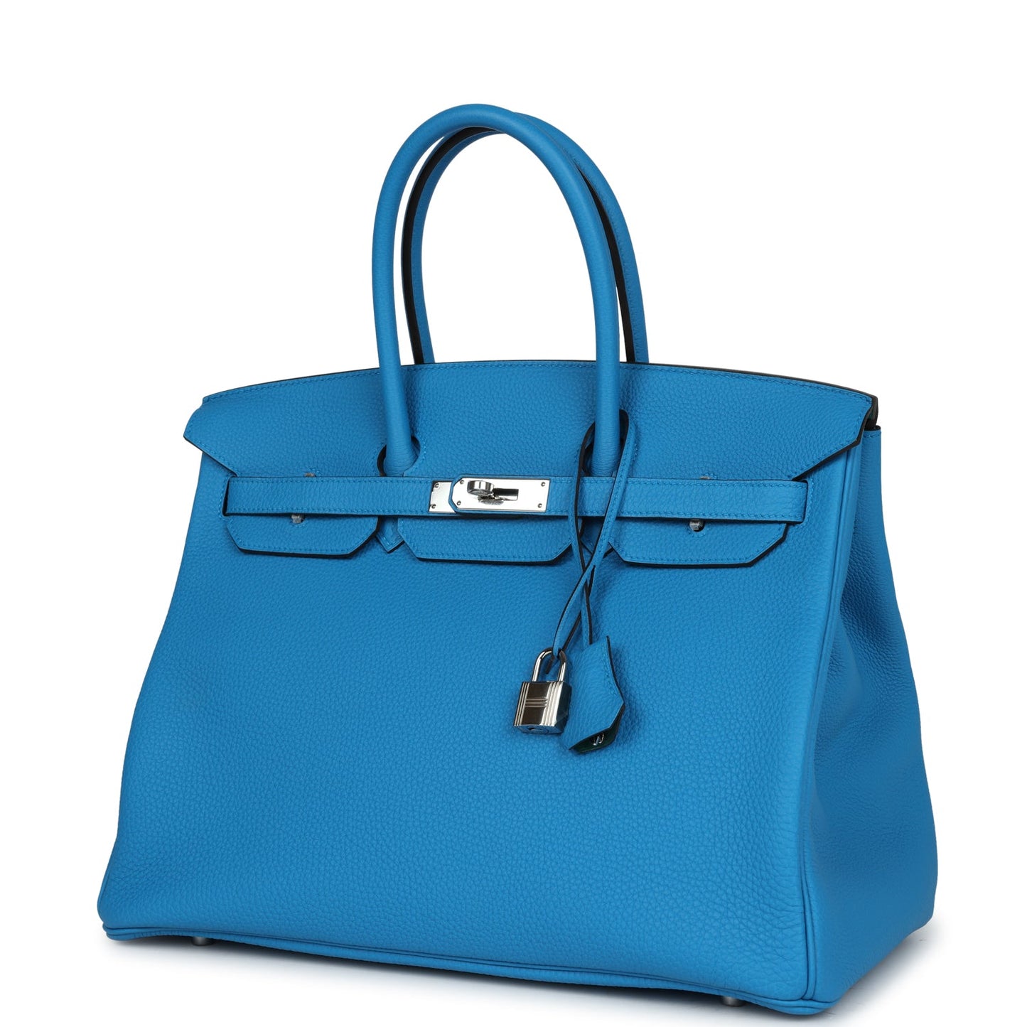 Hermes Birkin 35 Bleu Zanzibar Verso Togo Palladium Hardware