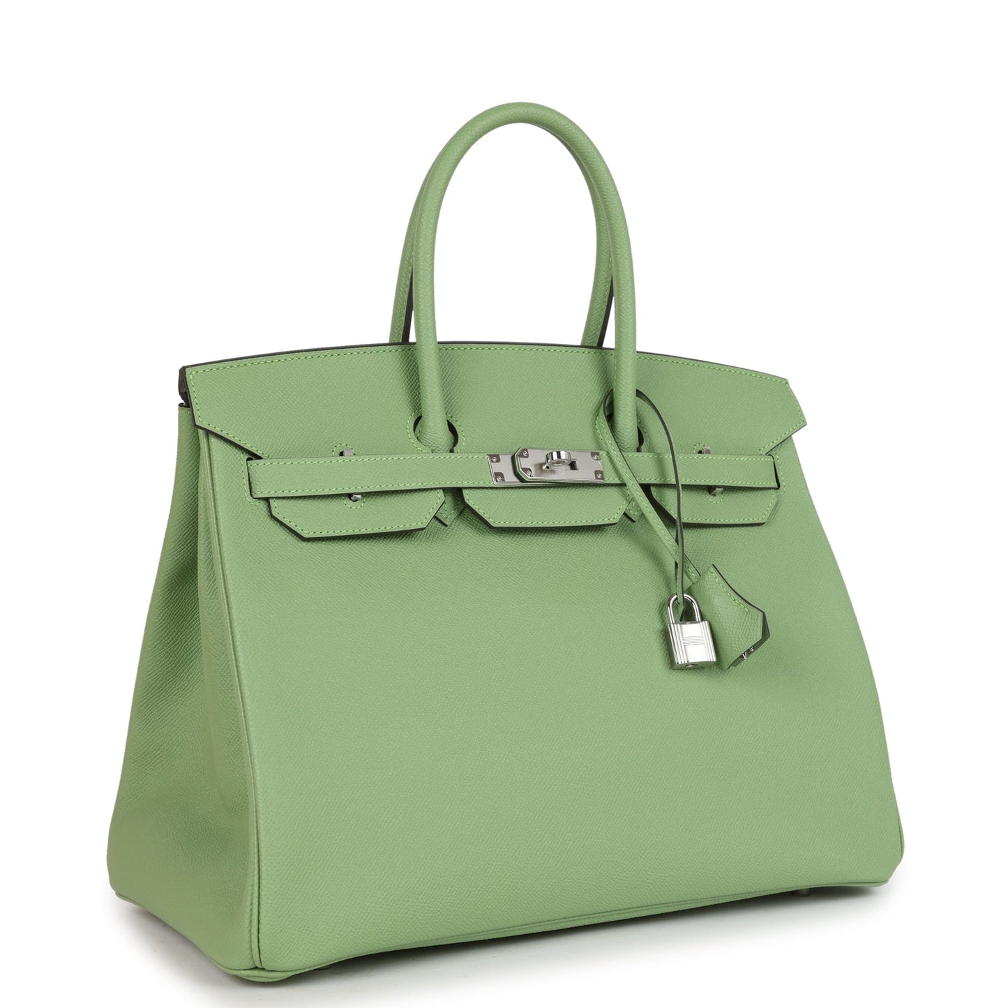 Hermes Birkin 35 Vert Criquet Epsom Palladium Hardware