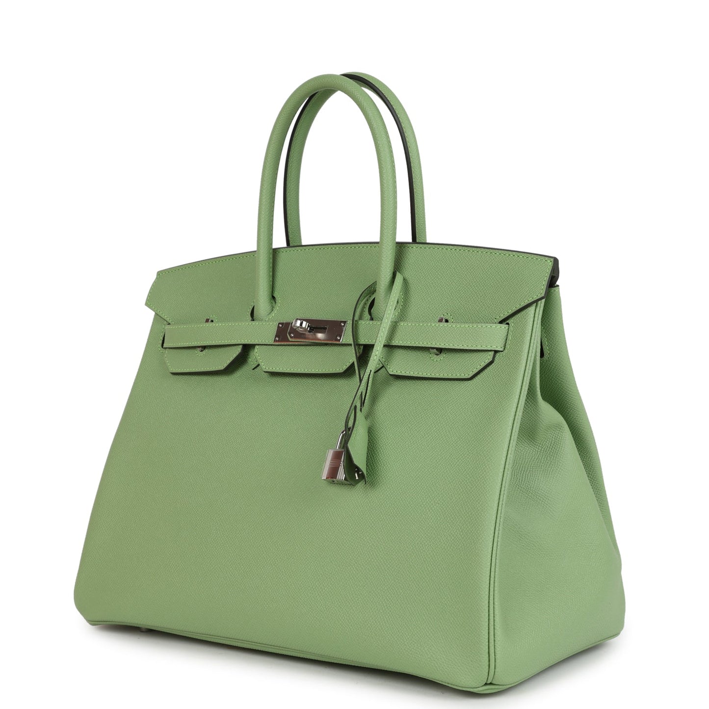 Hermes Birkin 35 Vert Criquet Epsom Palladium Hardware