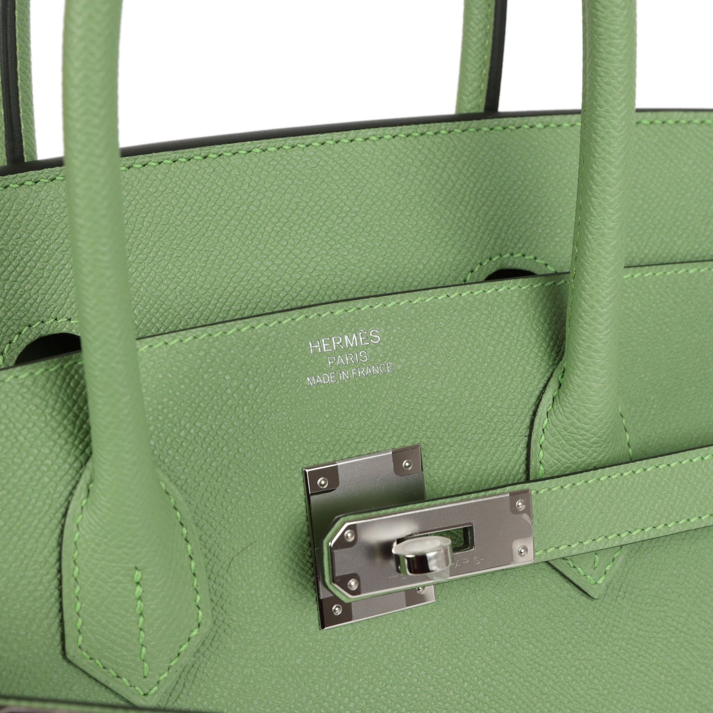 Hermes Birkin 35 Vert Criquet Epsom Palladium Hardware