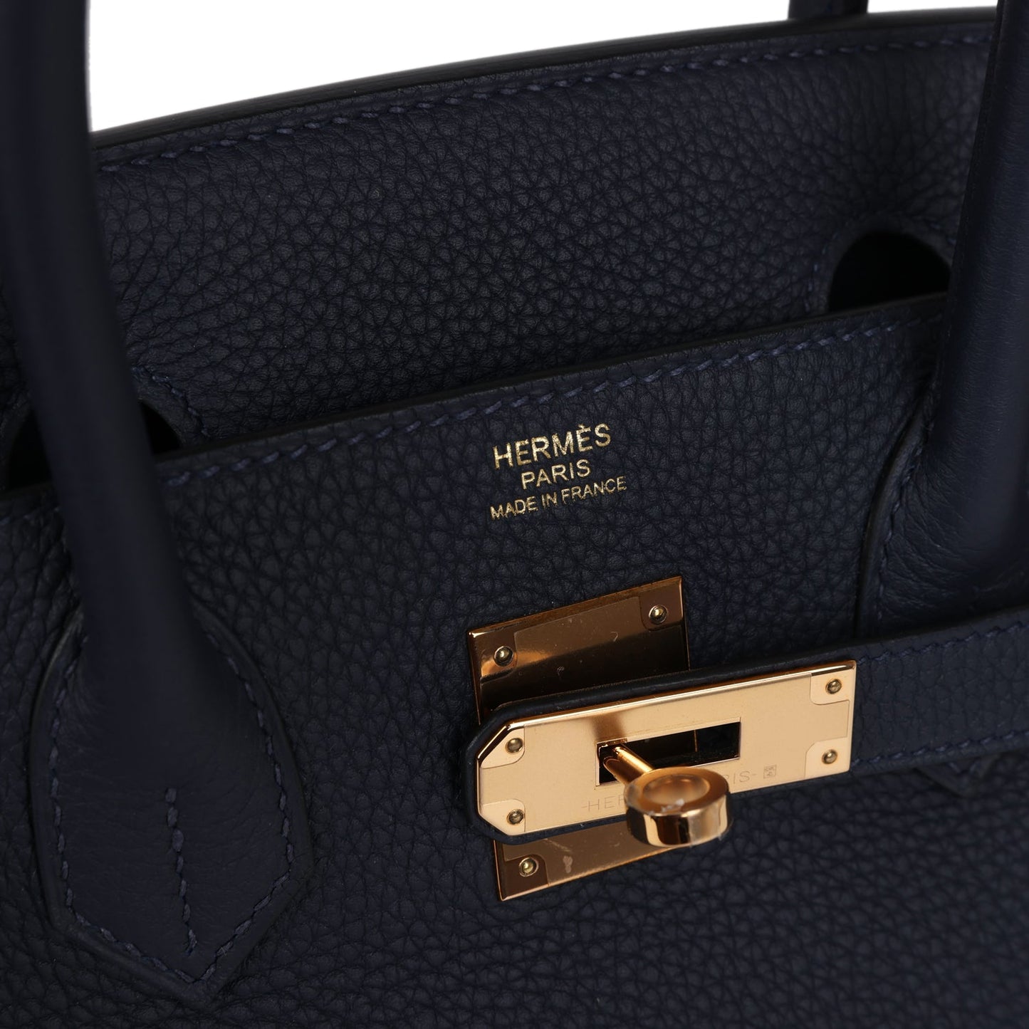 Hermes Birkin 30 Bleu Nuit Togo Rose Gold Hardware