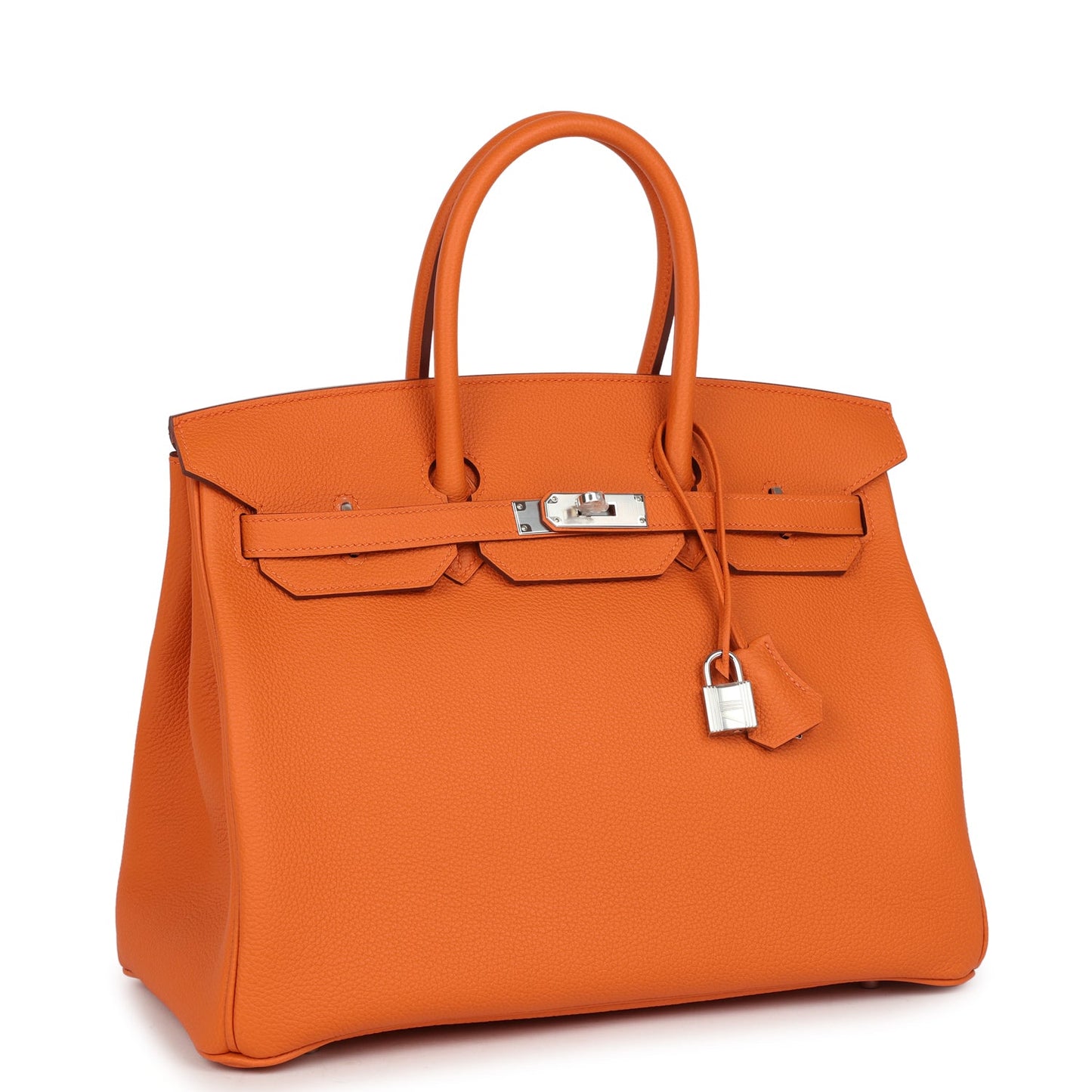 Hermes Birkin 35 Orange Togo Palladium Hardware