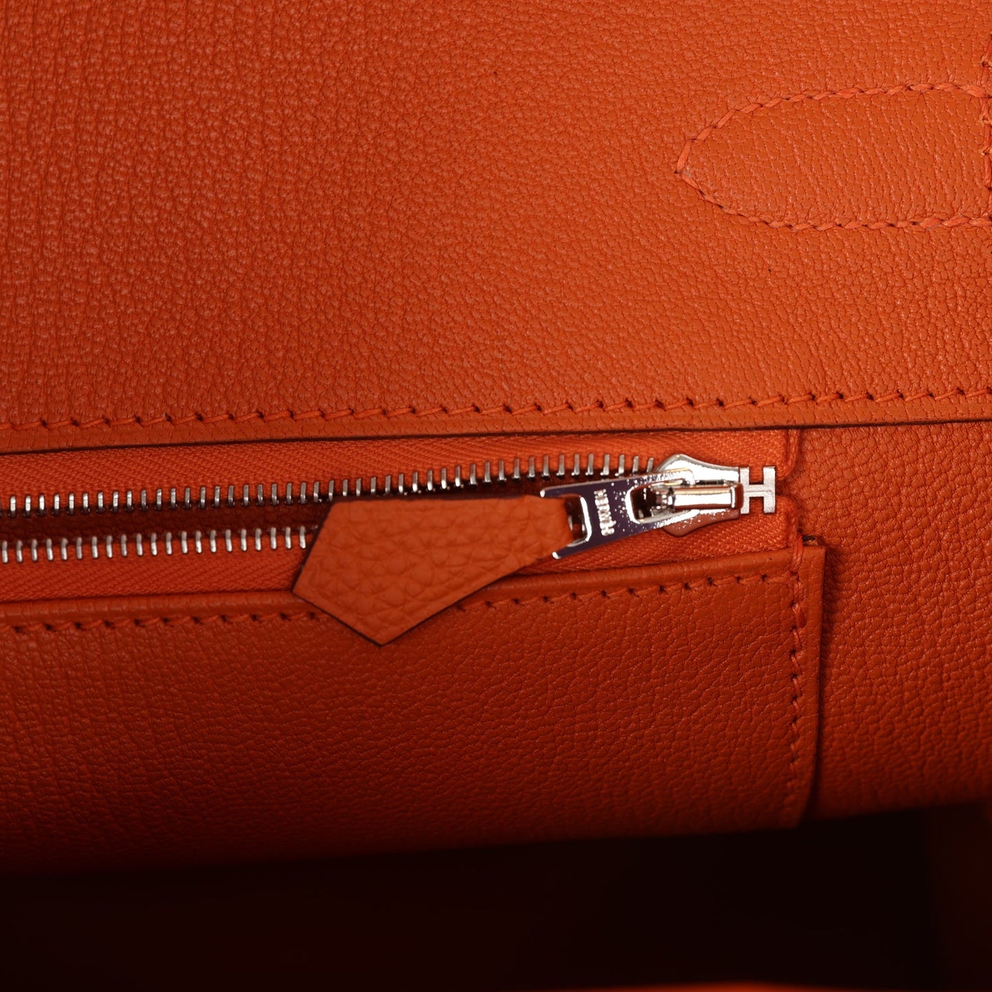 Hermes Birkin 35 Orange Togo Palladium Hardware