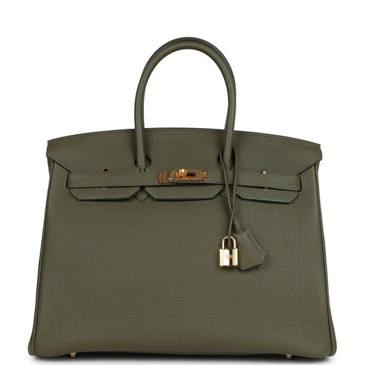 Hermes Birkin 35 Vert Veronese Togo Gold Hardware