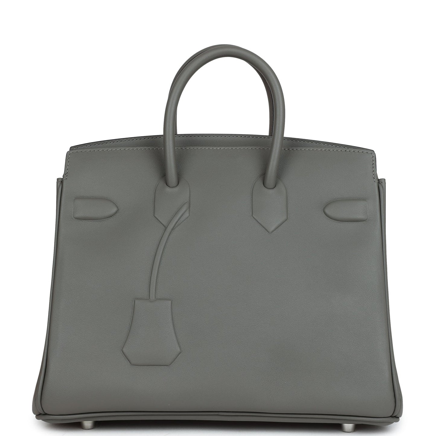 Hermes Birkin Shadow 25 Gris Meyer Swift Palladium Hardware