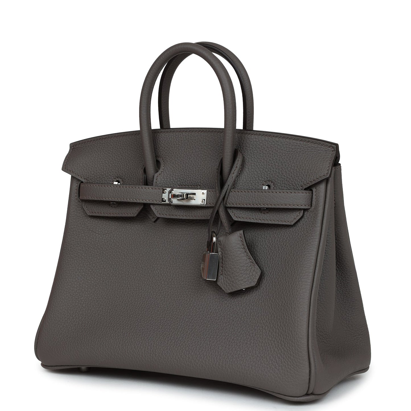 Hermes Birkin 25 Etain Togo Palladium Hardware