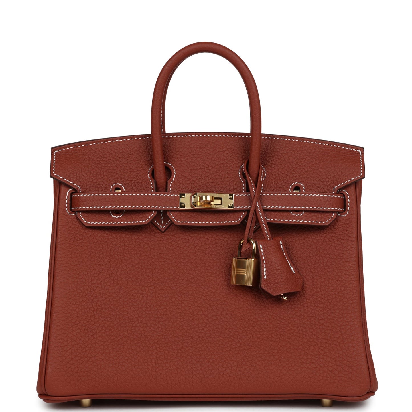 Hermes Birkin 25 Sienne Togo Gold Hardware