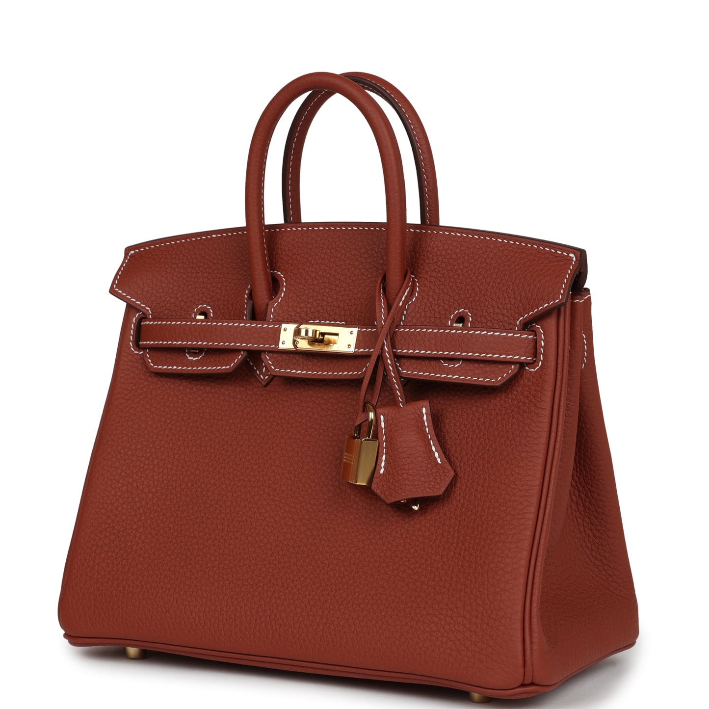 Hermes Birkin 25 Sienne Togo Gold Hardware