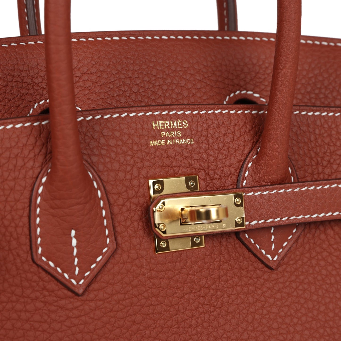 Hermes Birkin 25 Sienne Togo Gold Hardware