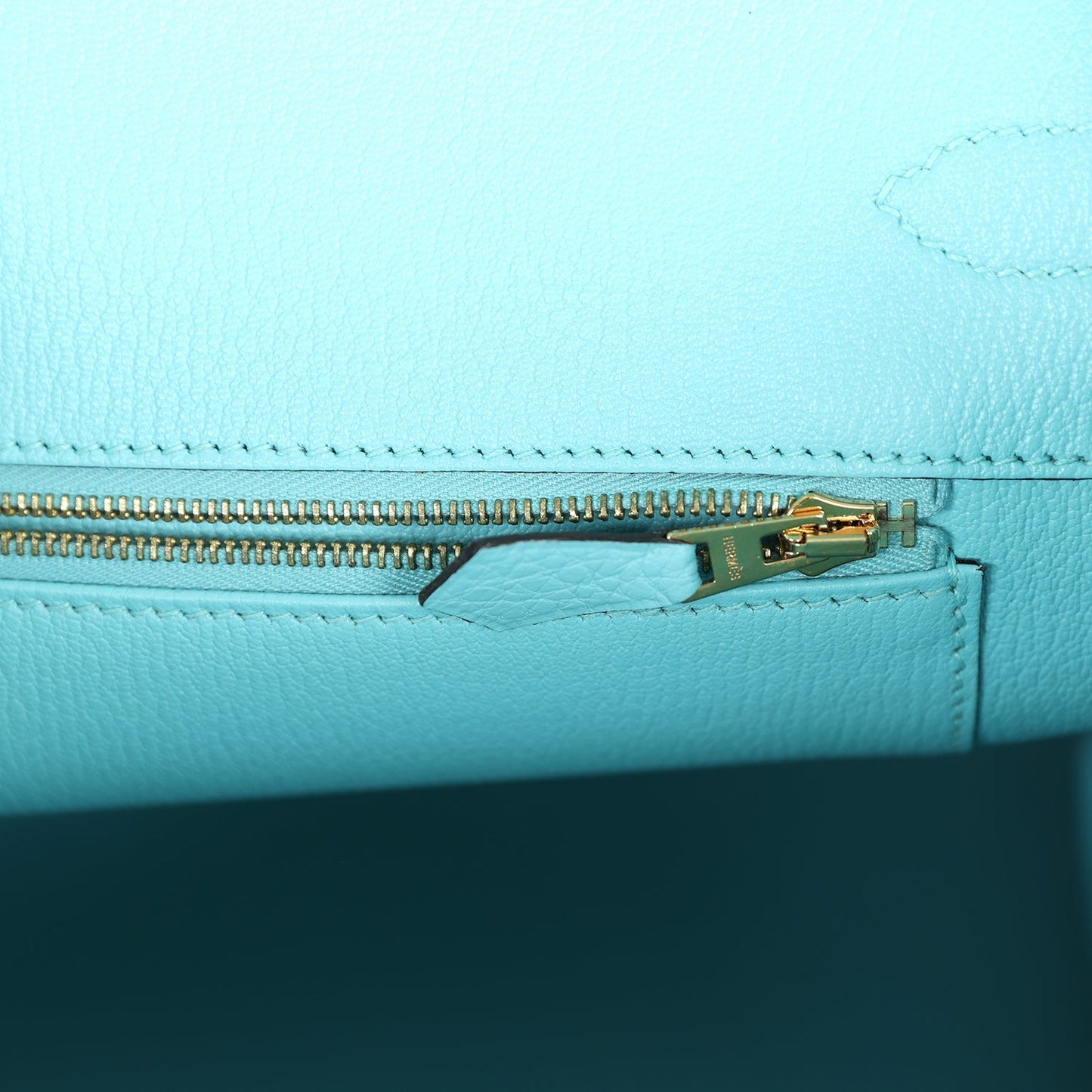 Hermes Birkin 35 Bleu Atoll Togo Gold Hardware