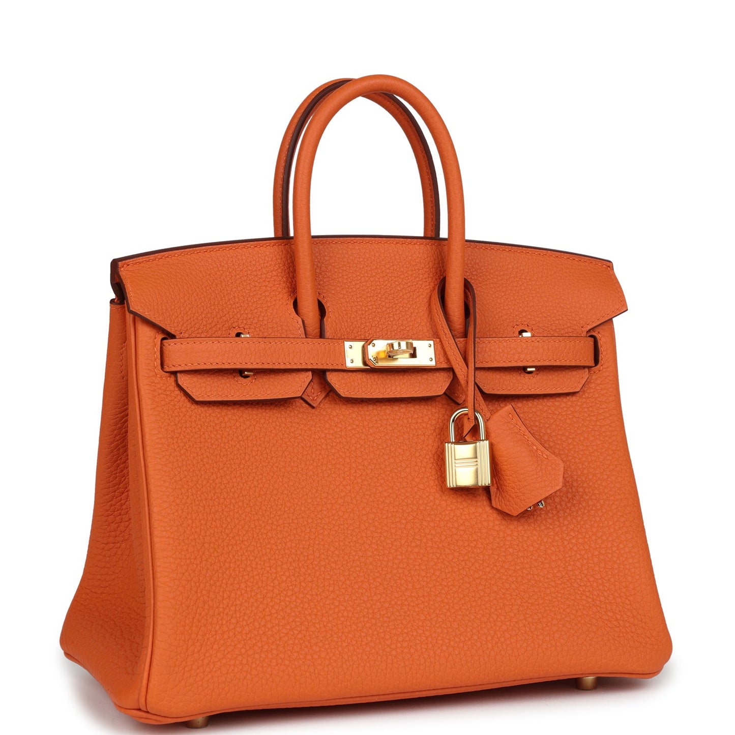 Hermes Birkin 25 Orange Togo Gold Hardware