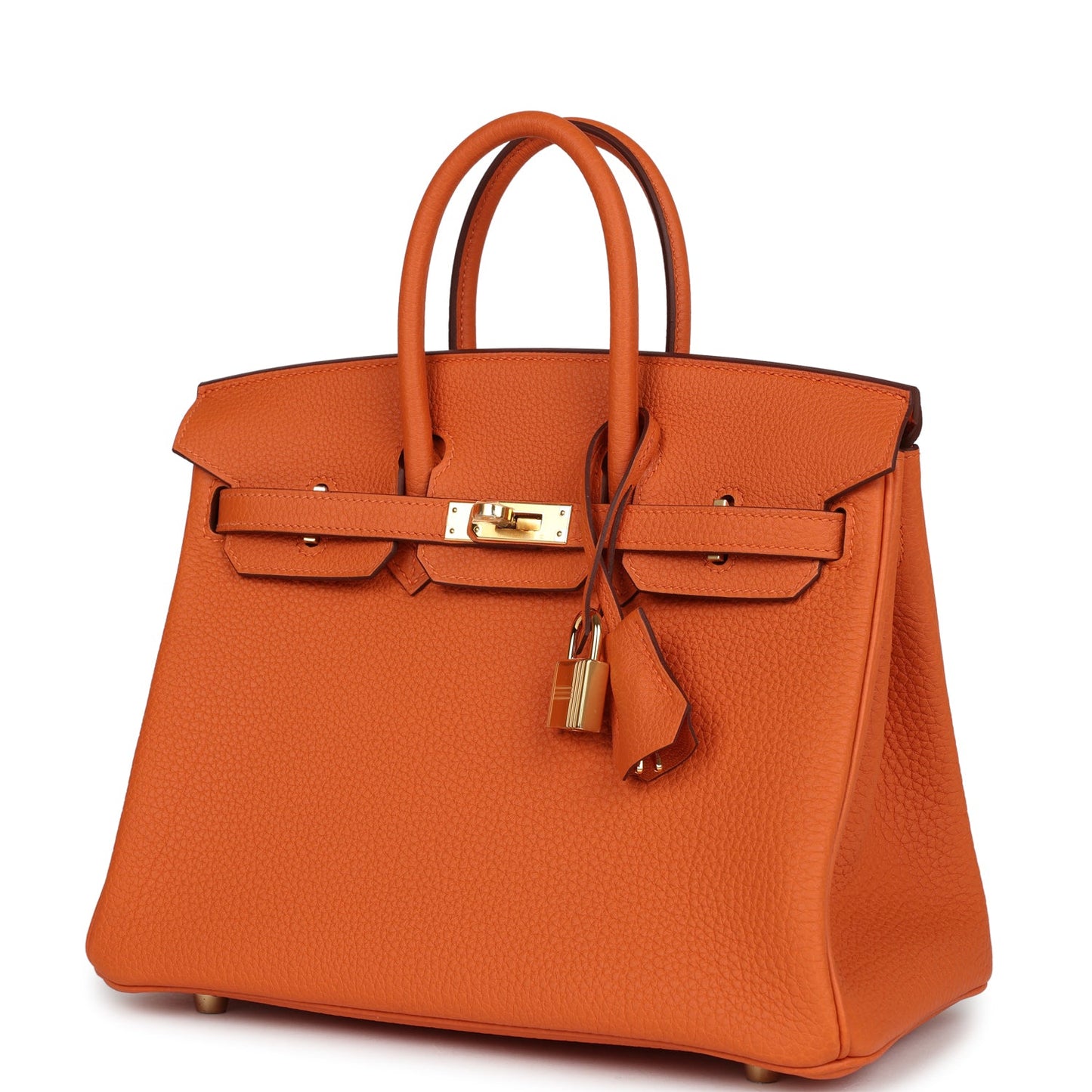 Hermes Birkin 25 Orange Togo Gold Hardware