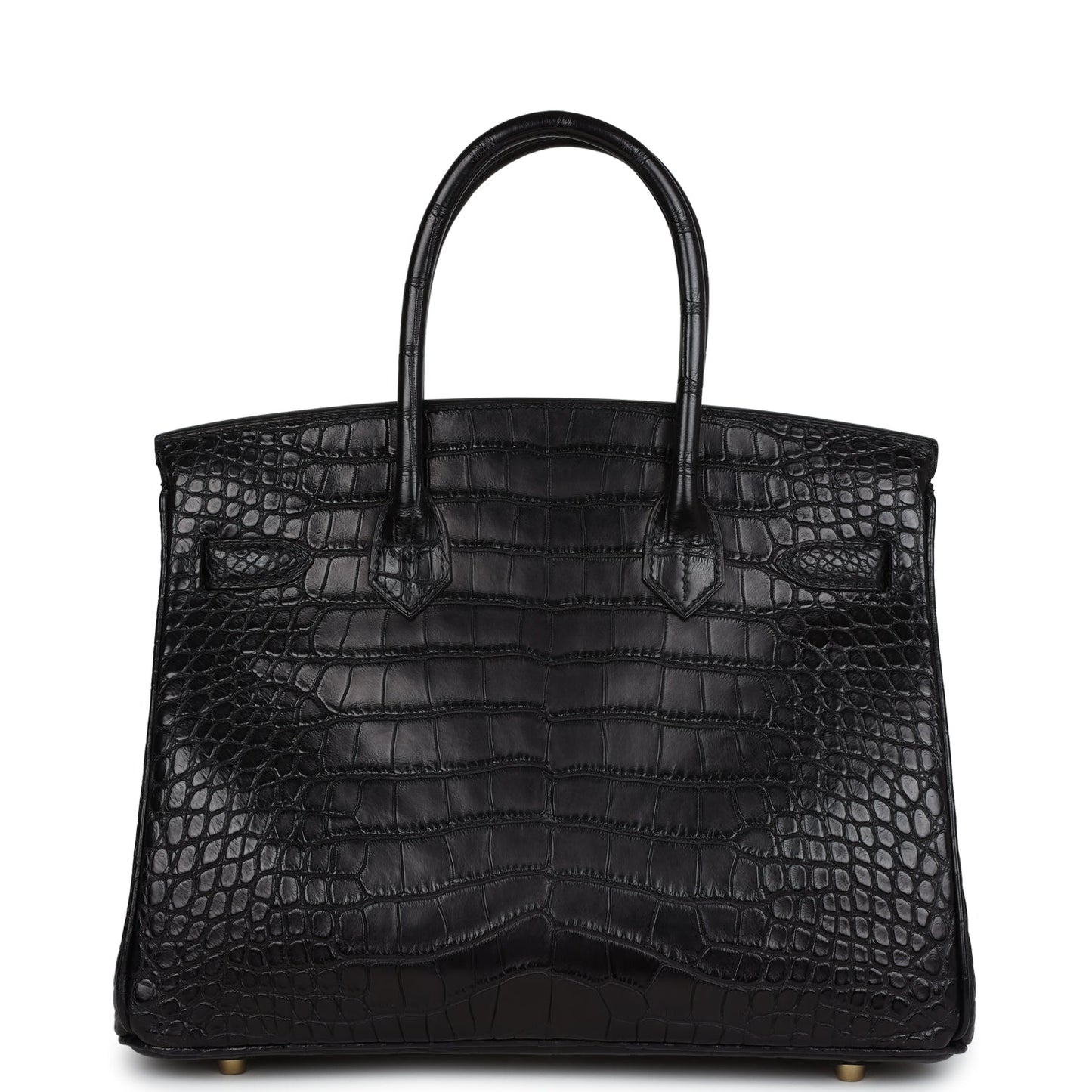 Hermes Birkin 30 Black Matte Alligator Gold Hardware