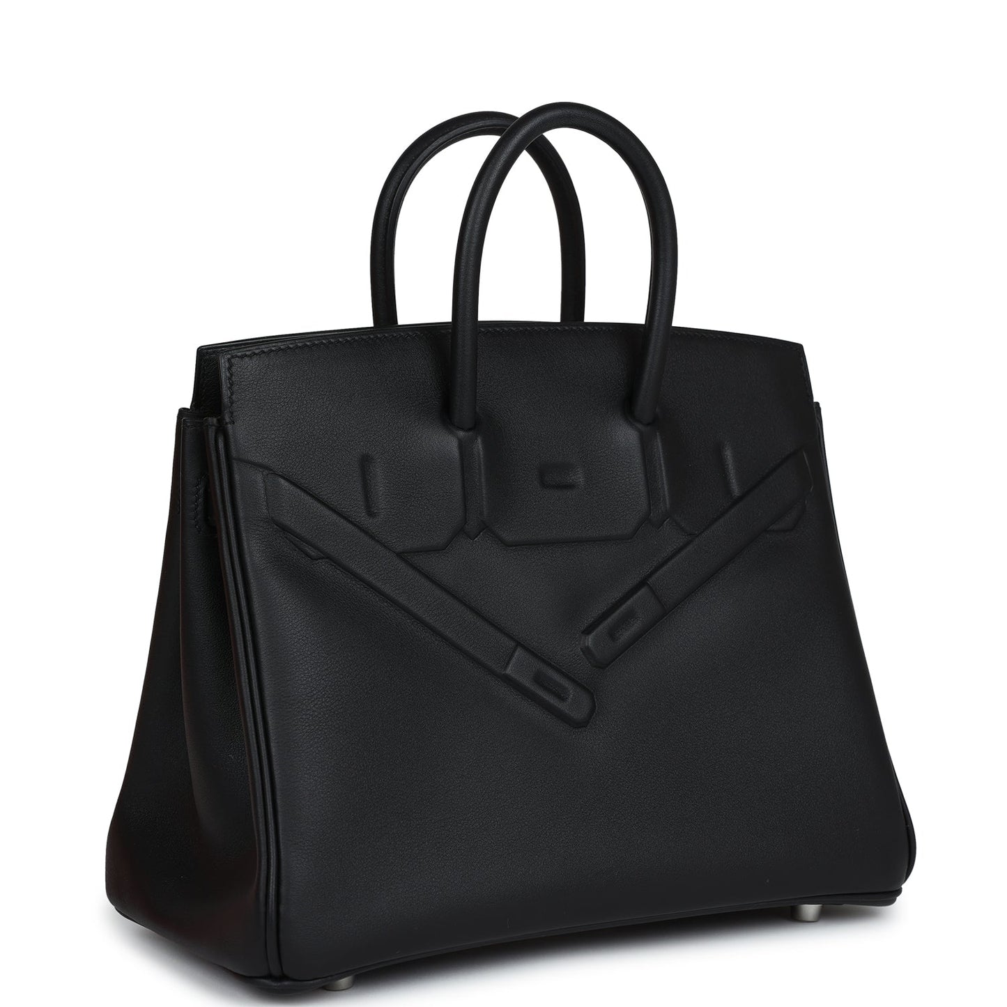 Hermes Birkin 25 Shadow Black Swift Palladium Hardware