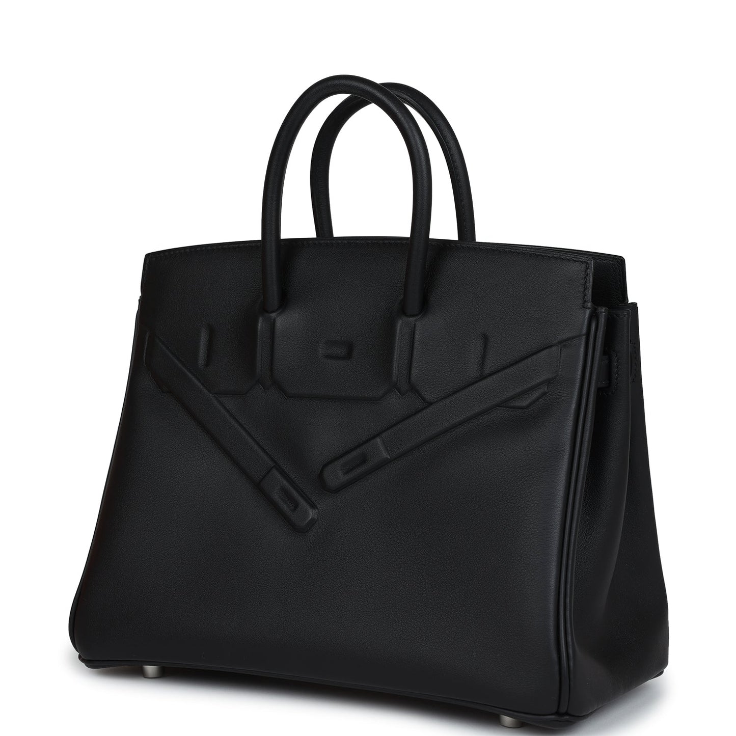 Hermes Birkin 25 Shadow Black Swift Palladium Hardware