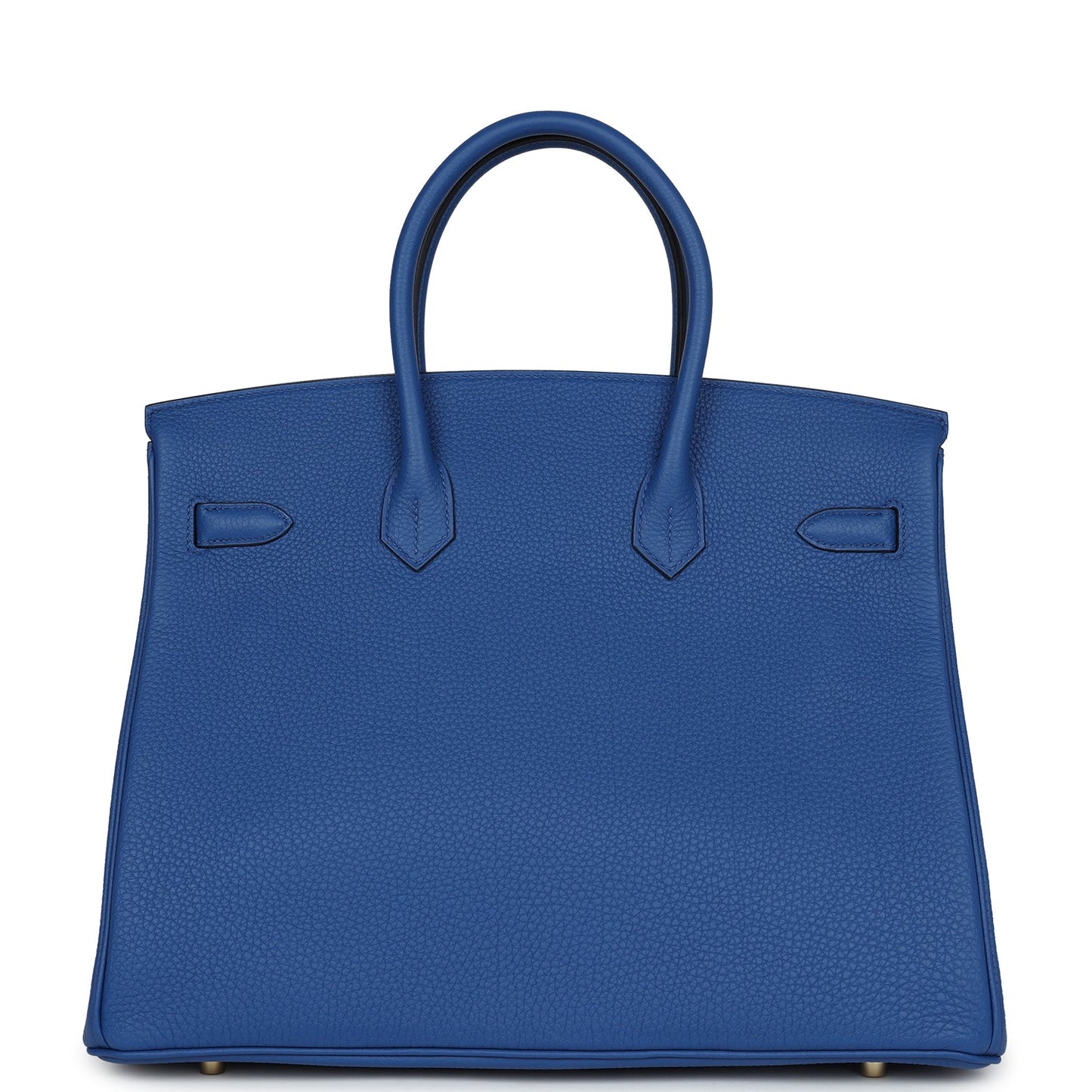 Pre-owned Hermes Birkin 35 Bleu Royal Togo Gold Hardware