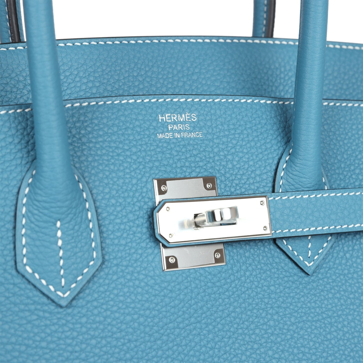 Hermes Birkin 35 Blue Jean Togo Palladium Hardware