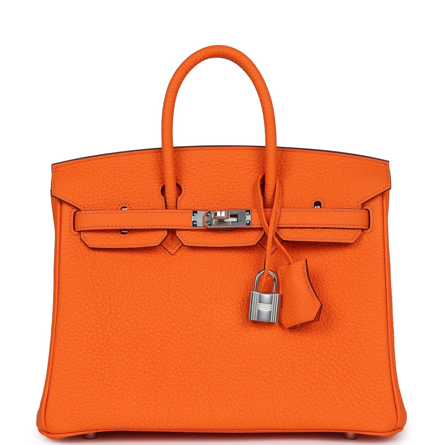 Hermes Birkin 25 Orange Minium Togo Palladium Hardware