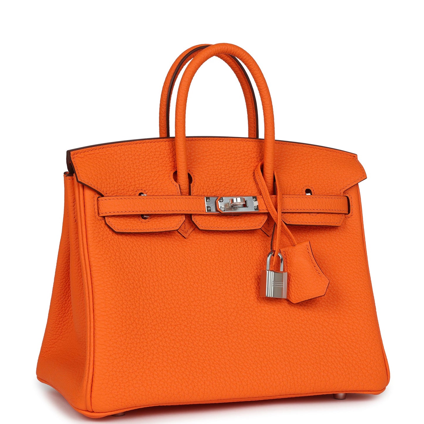 Hermes Birkin 25 Orange Minium Togo Palladium Hardware