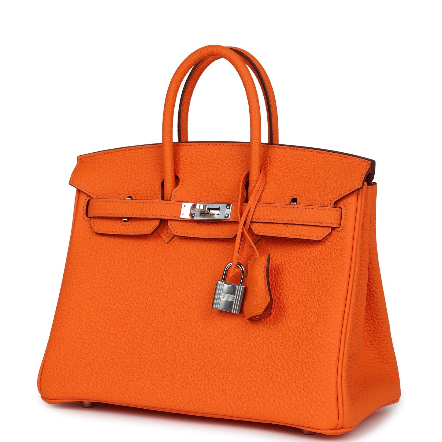 Hermes Birkin 25 Orange Minium Togo Palladium Hardware