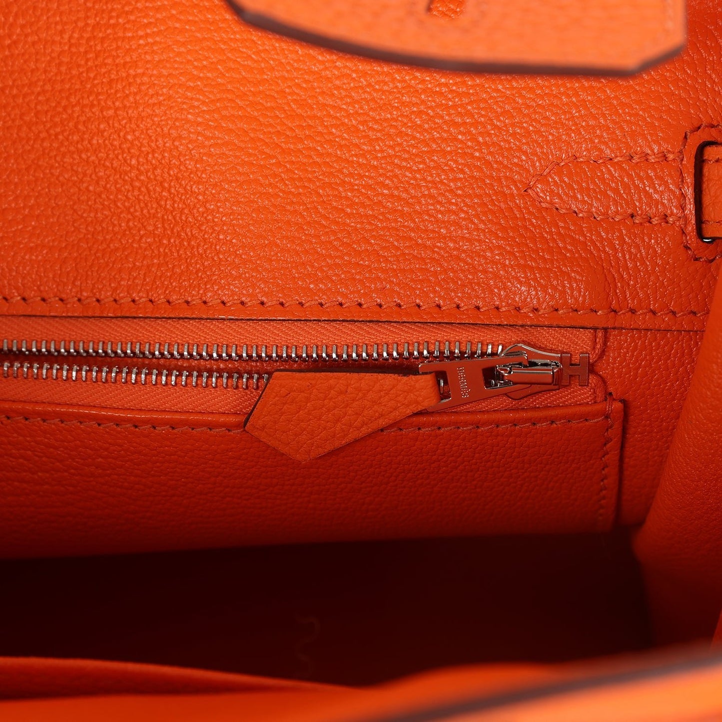 Hermes Birkin 25 Orange Minium Togo Palladium Hardware