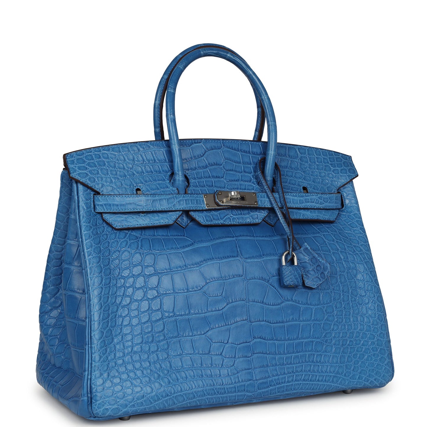 Hermes Birkin 35 Mykonos Matte Alligator Palladium Hardware