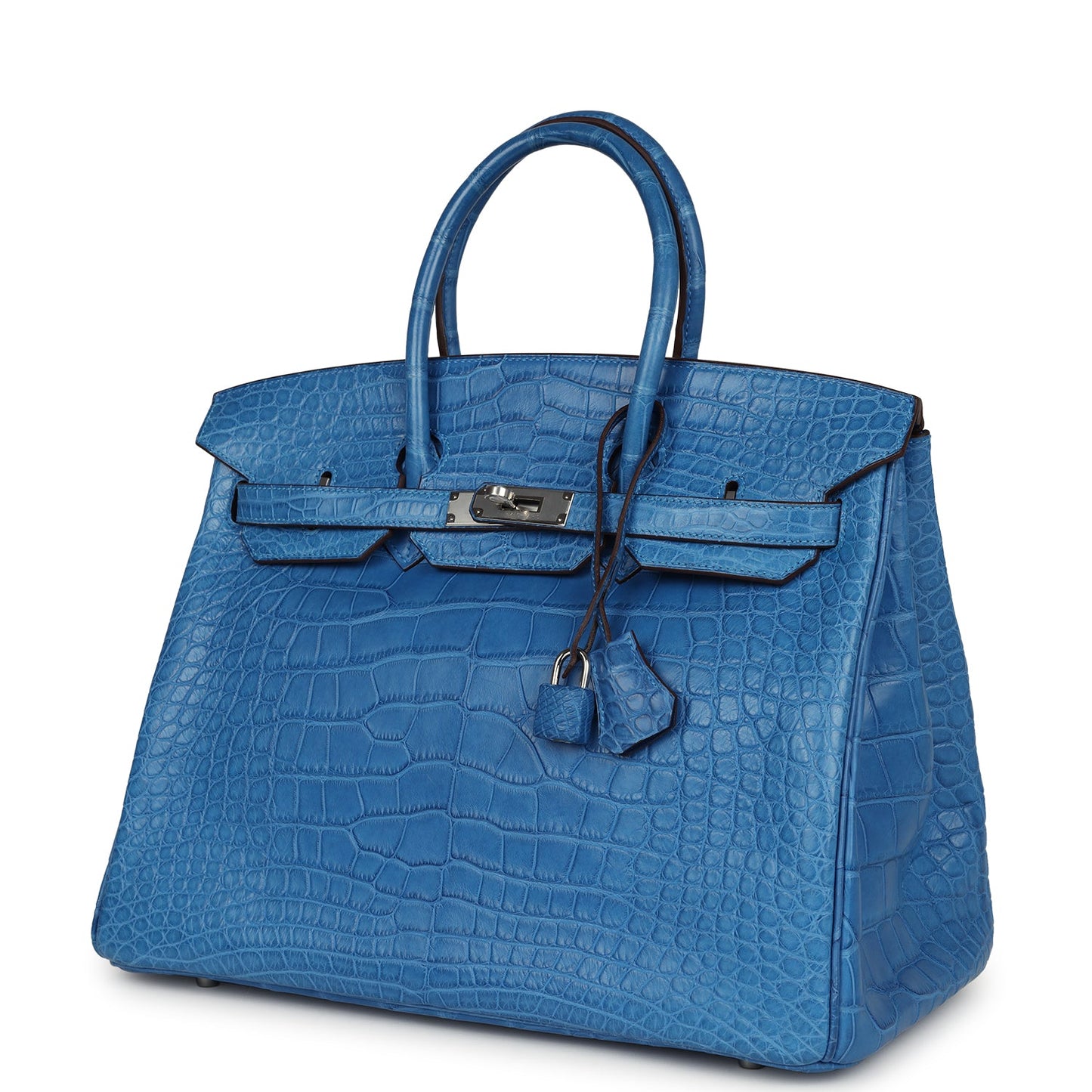 Hermes Birkin 35 Mykonos Matte Alligator Palladium Hardware