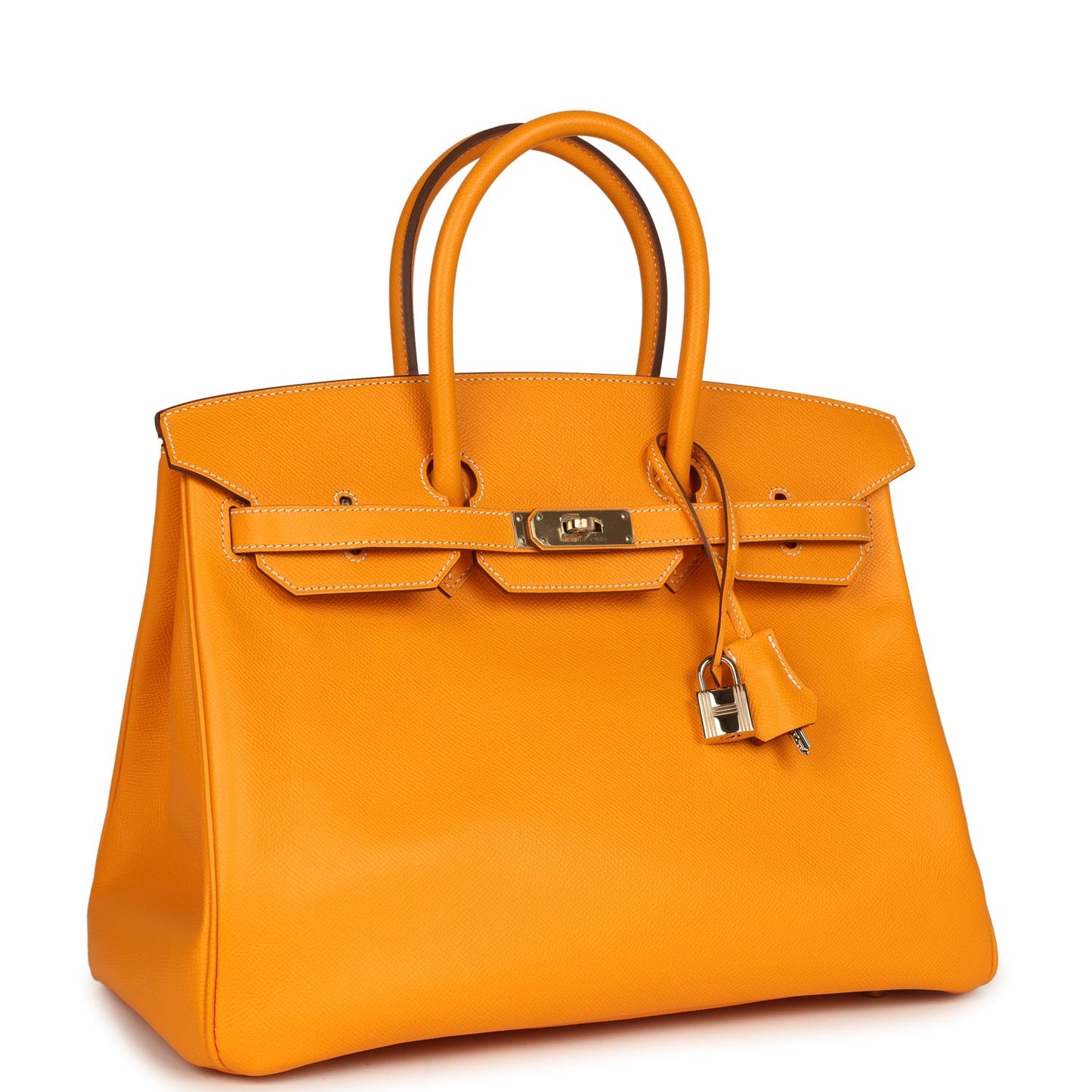 Hermes Birkin 35 Jaune D'or Candy Epsom Permabrass Hardware