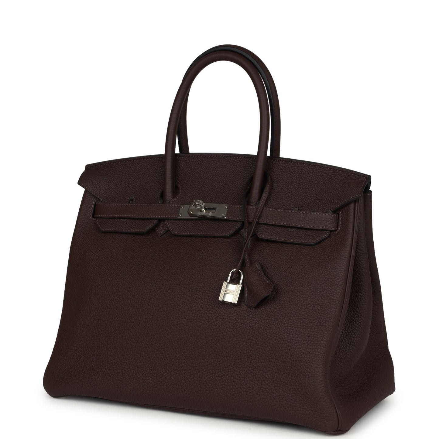 Hermes Birkin 35 Chocolate Togo Palladium Hardware