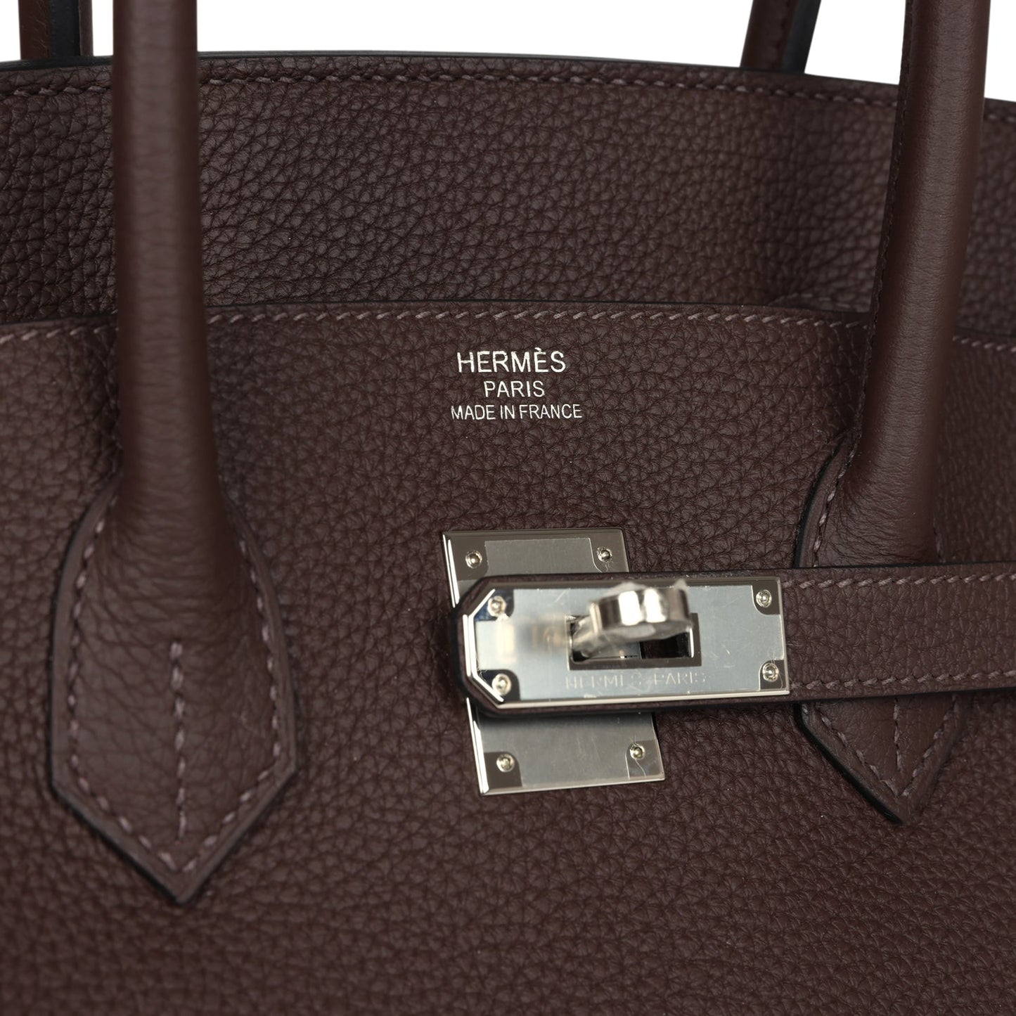 Hermes Birkin 35 Chocolate Togo Palladium Hardware