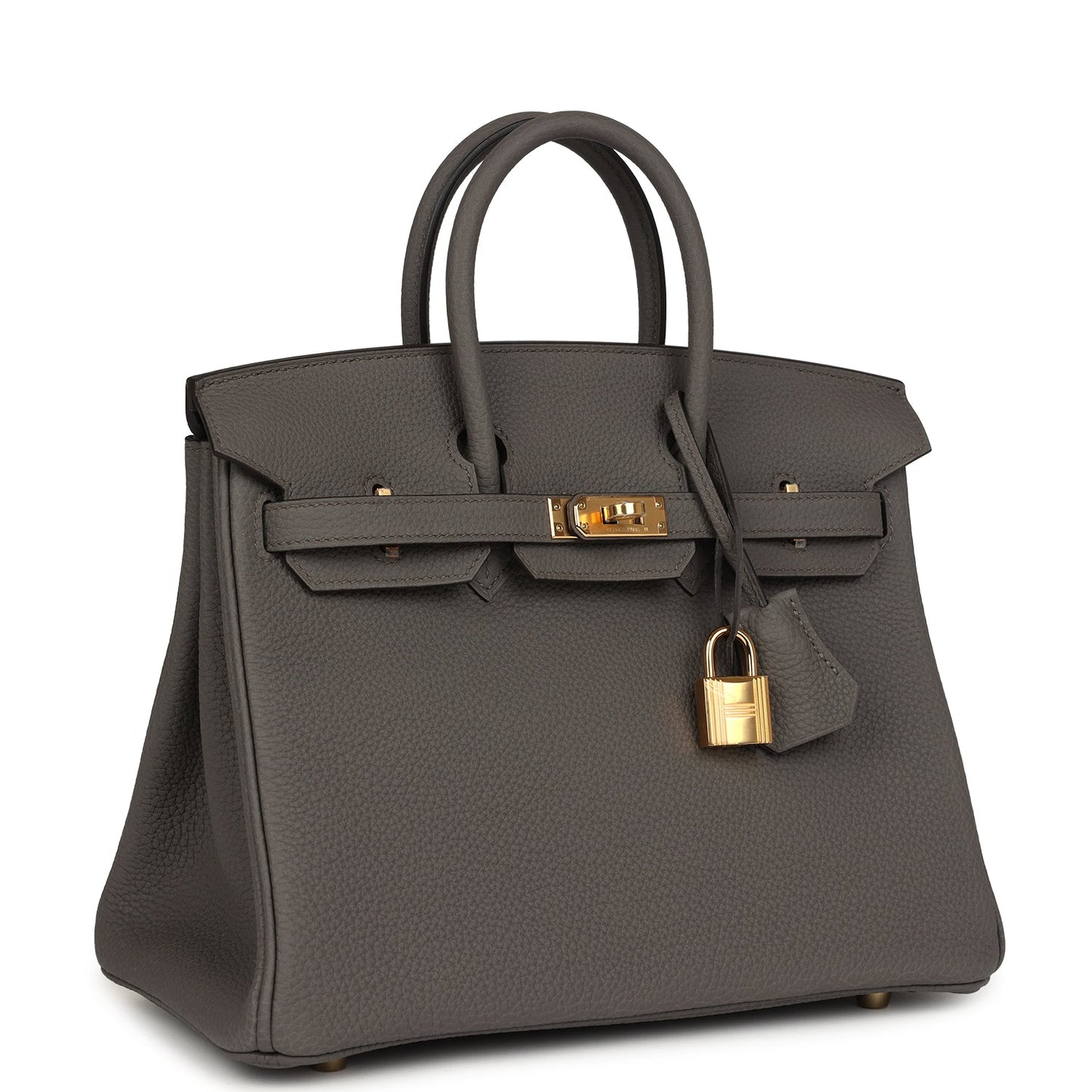 Hermes Birkin 25 Etain Togo Gold Hardware