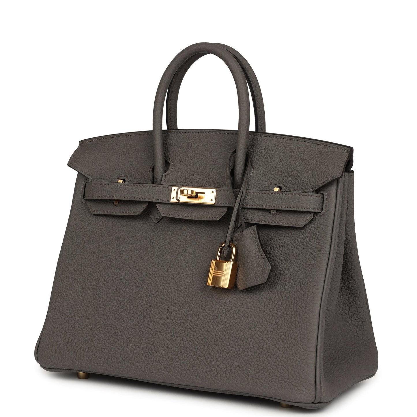 Hermes Birkin 25 Etain Togo Gold Hardware