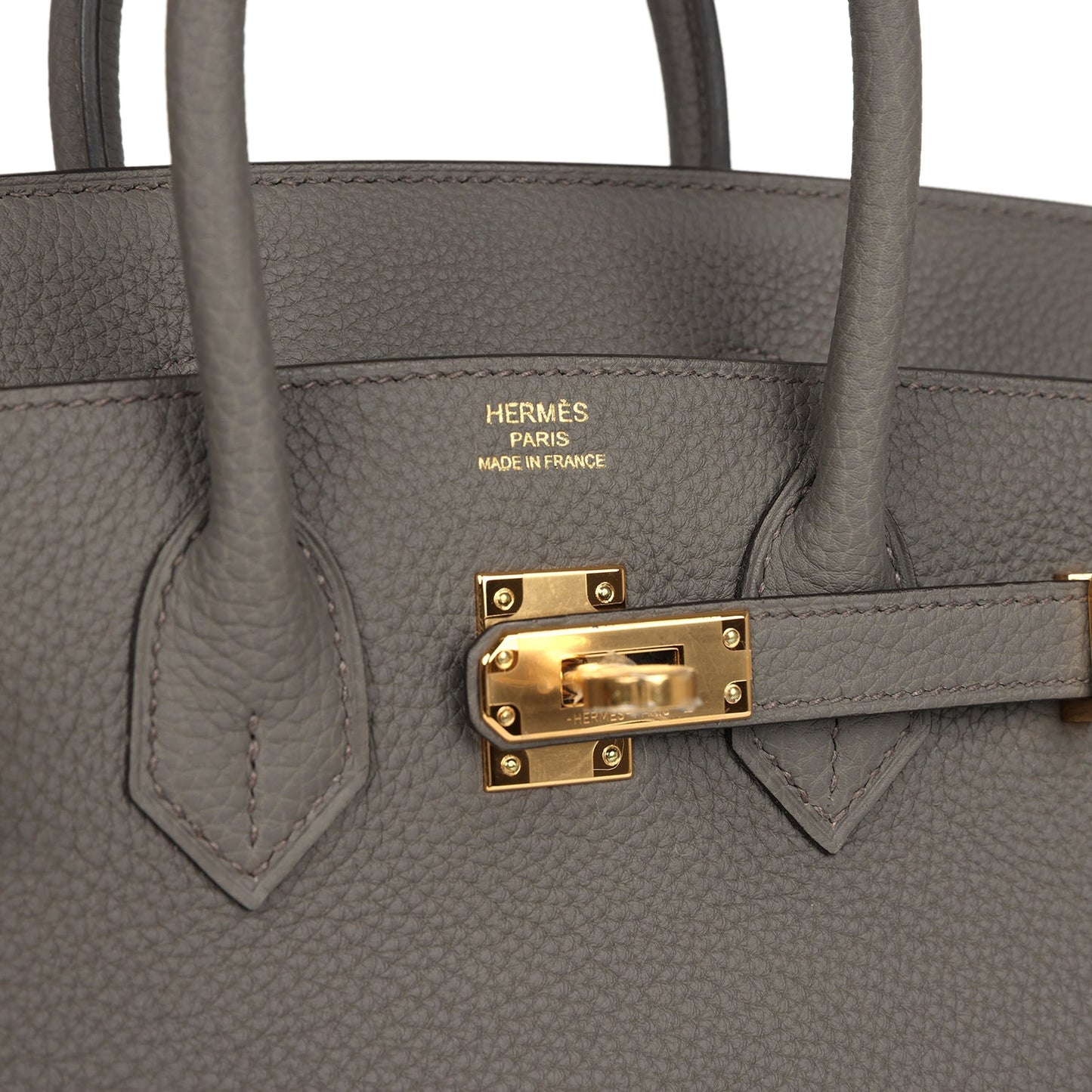 Hermes Birkin 25 Etain Togo Gold Hardware