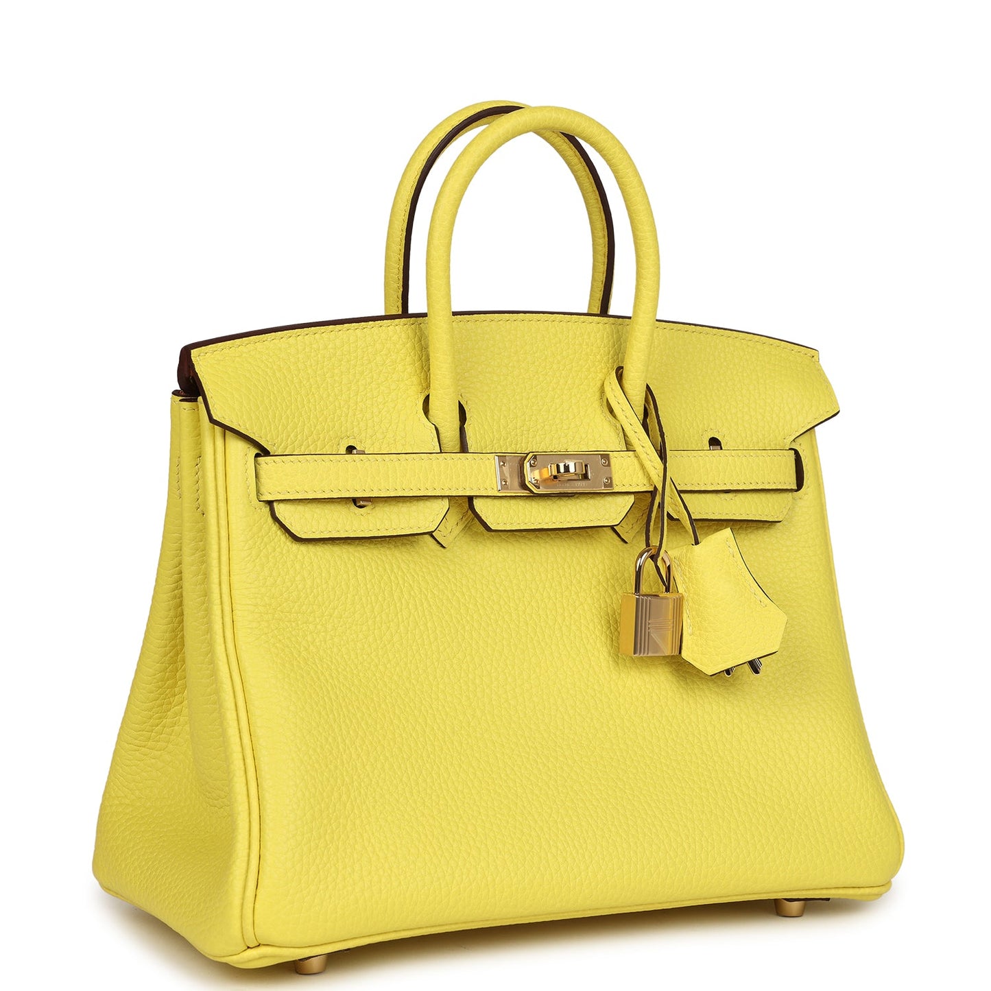 Hermes Special Order (HSS) Birkin 25 Limoncello Verso Togo Rose Gold Hardware