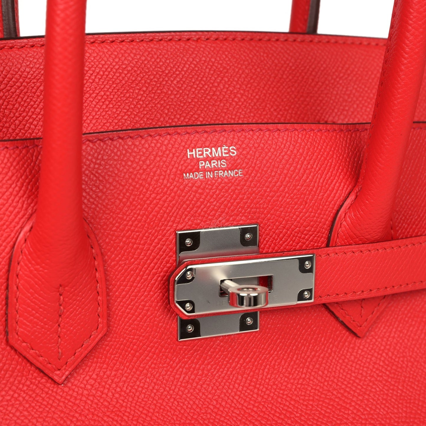 Pre-owned Hermes Birkin 35 Rouge Tomate Epsom Palladium Hardware