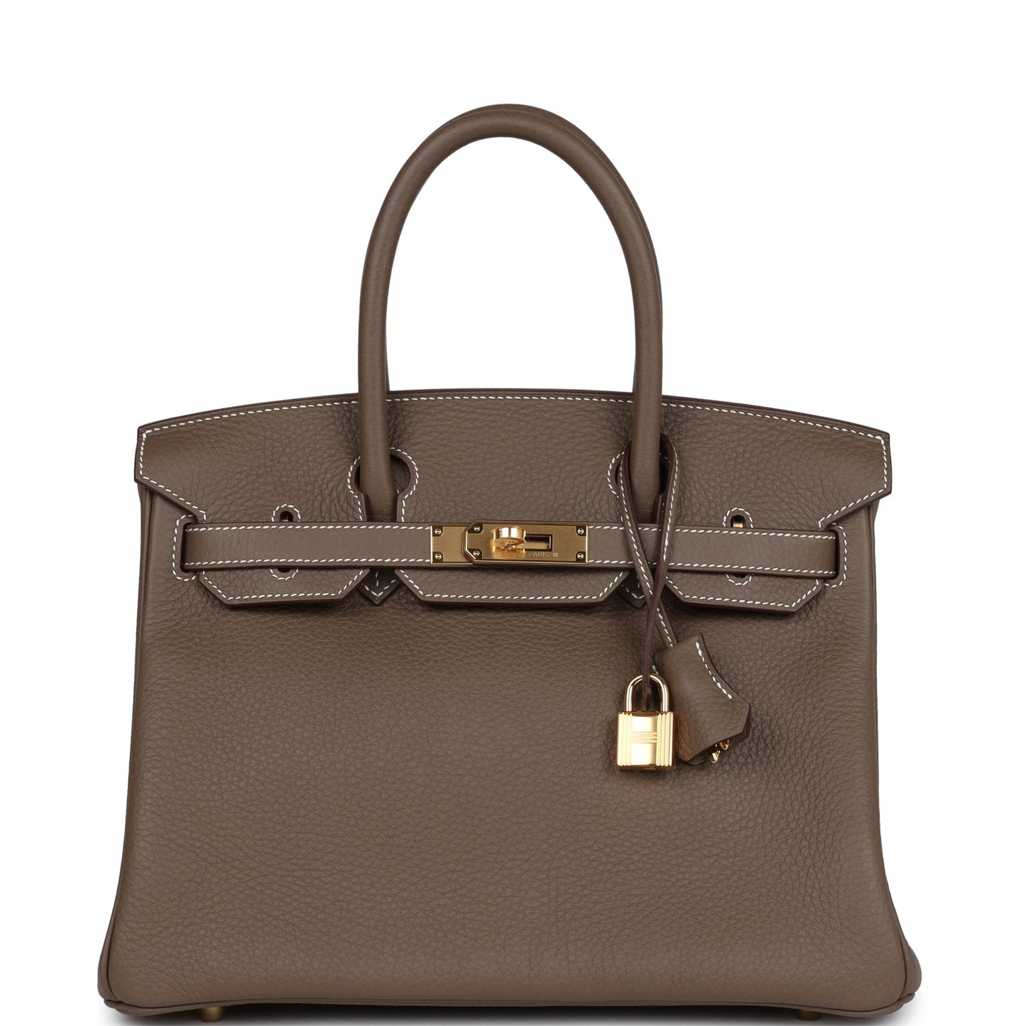 Hermes Birkin 30 Etoupe Clemence Gold Hardware