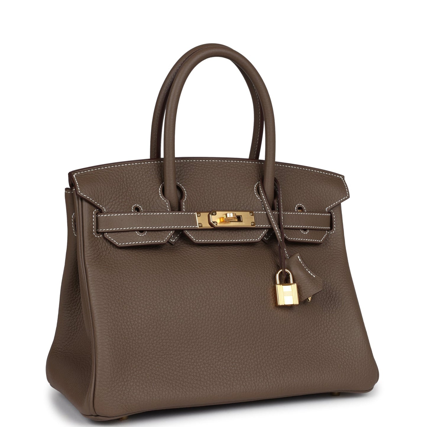 Hermes Birkin 30 Etoupe Clemence Gold Hardware