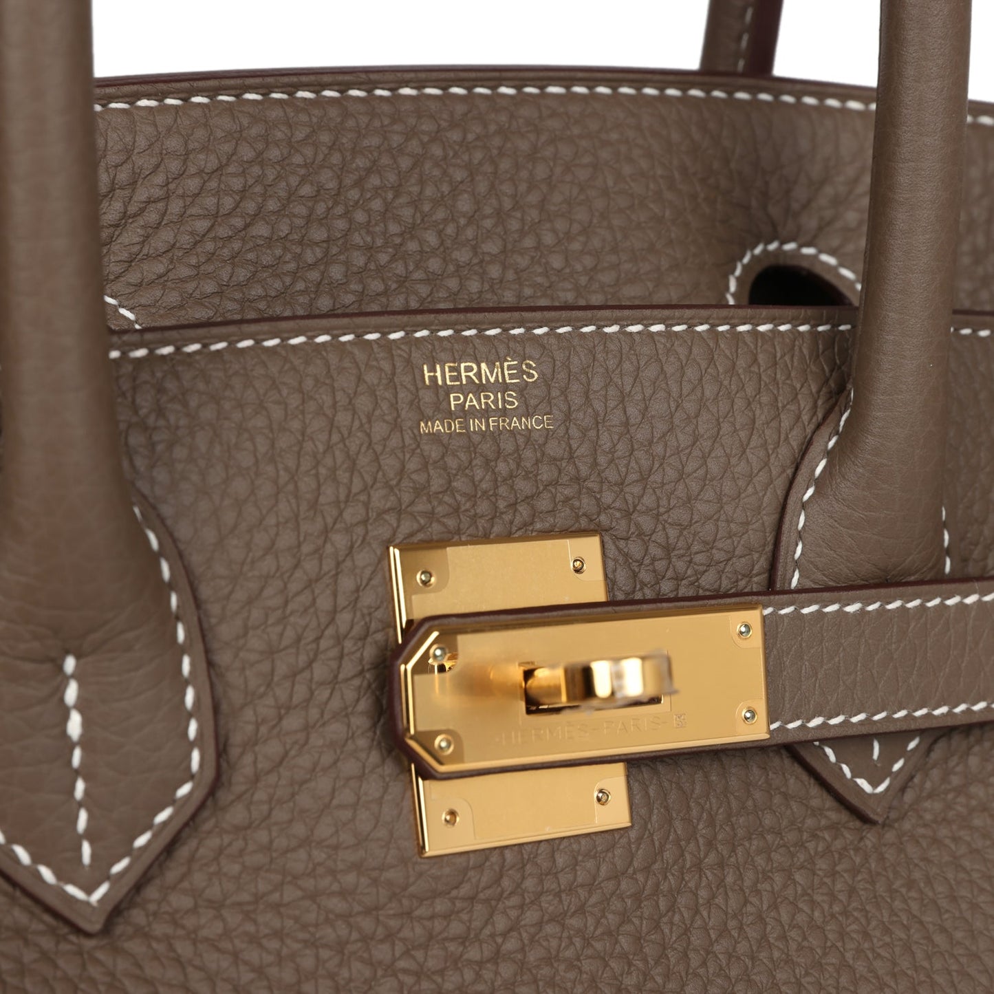 Hermes Birkin 30 Etoupe Clemence Gold Hardware