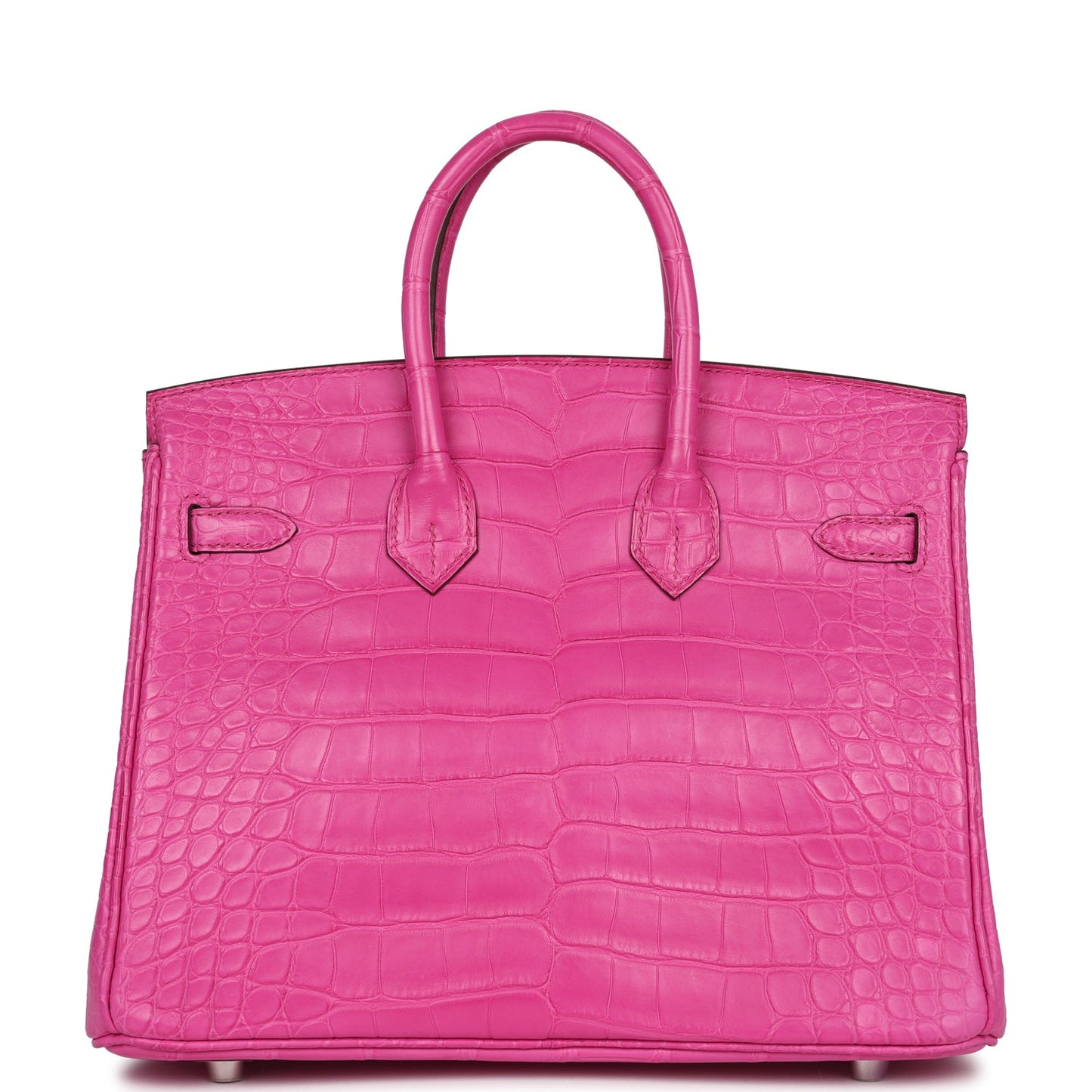 Hermes Birkin 25 Rose Shocking Matte Alligator Palladium Hardware